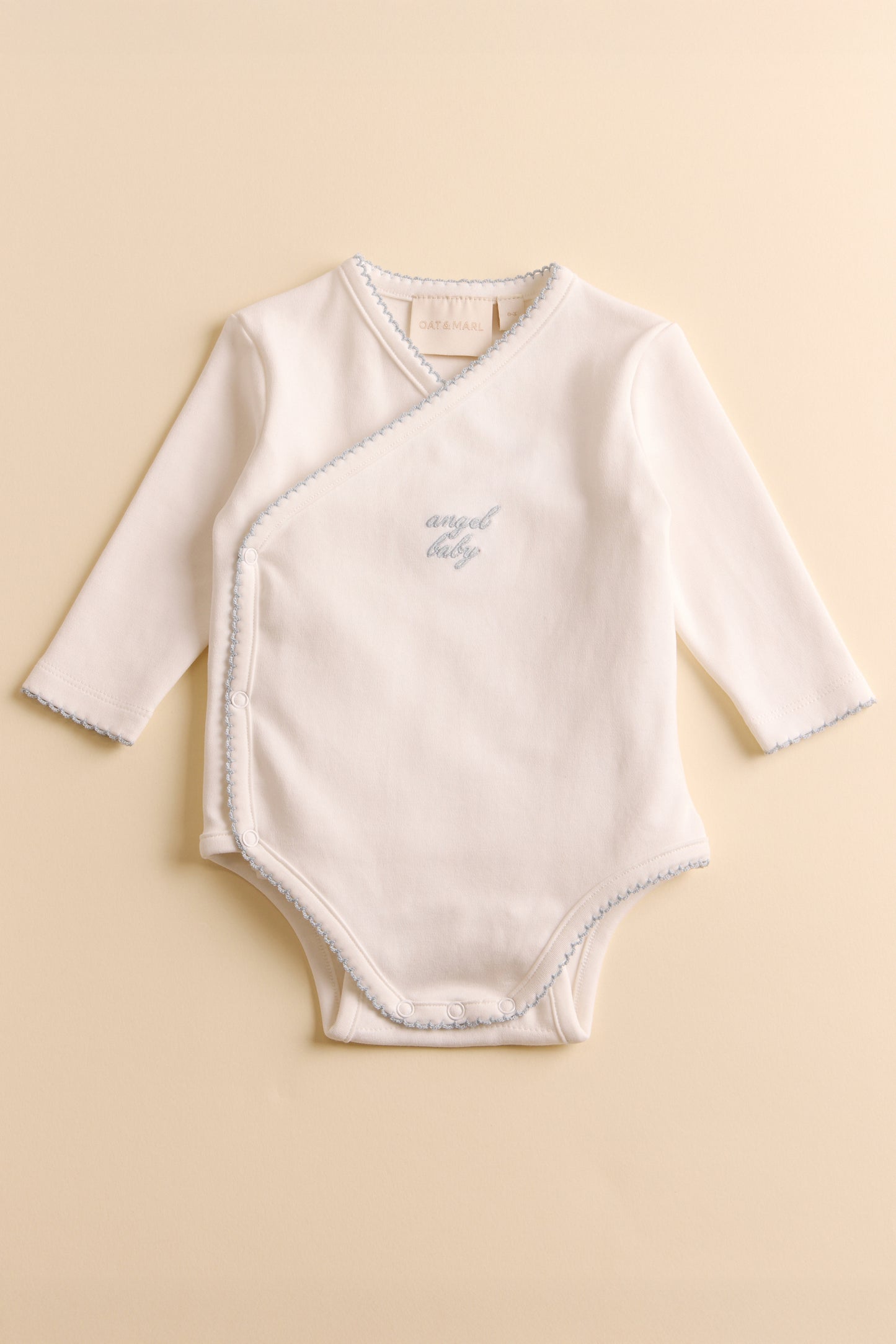 Angel Baby Scalloped Bodysuit Set