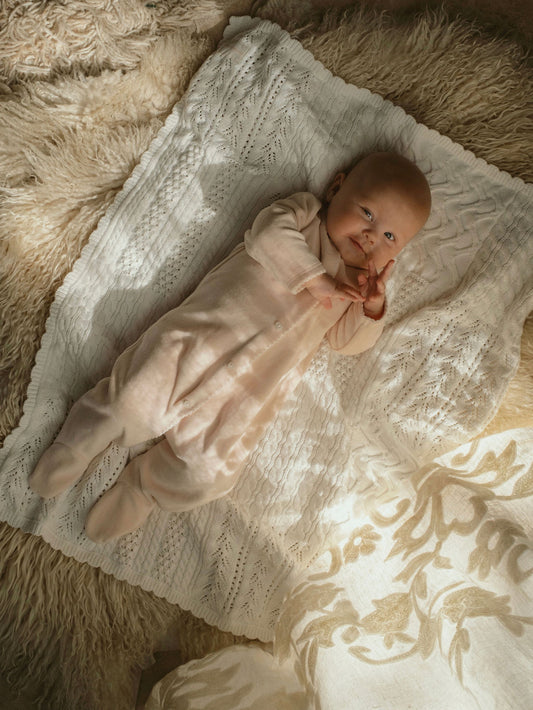 Patchwork Cotton Knitted Blanket