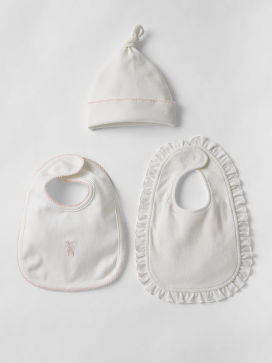 Ballerina Bib and Hat 3 Piece Set
