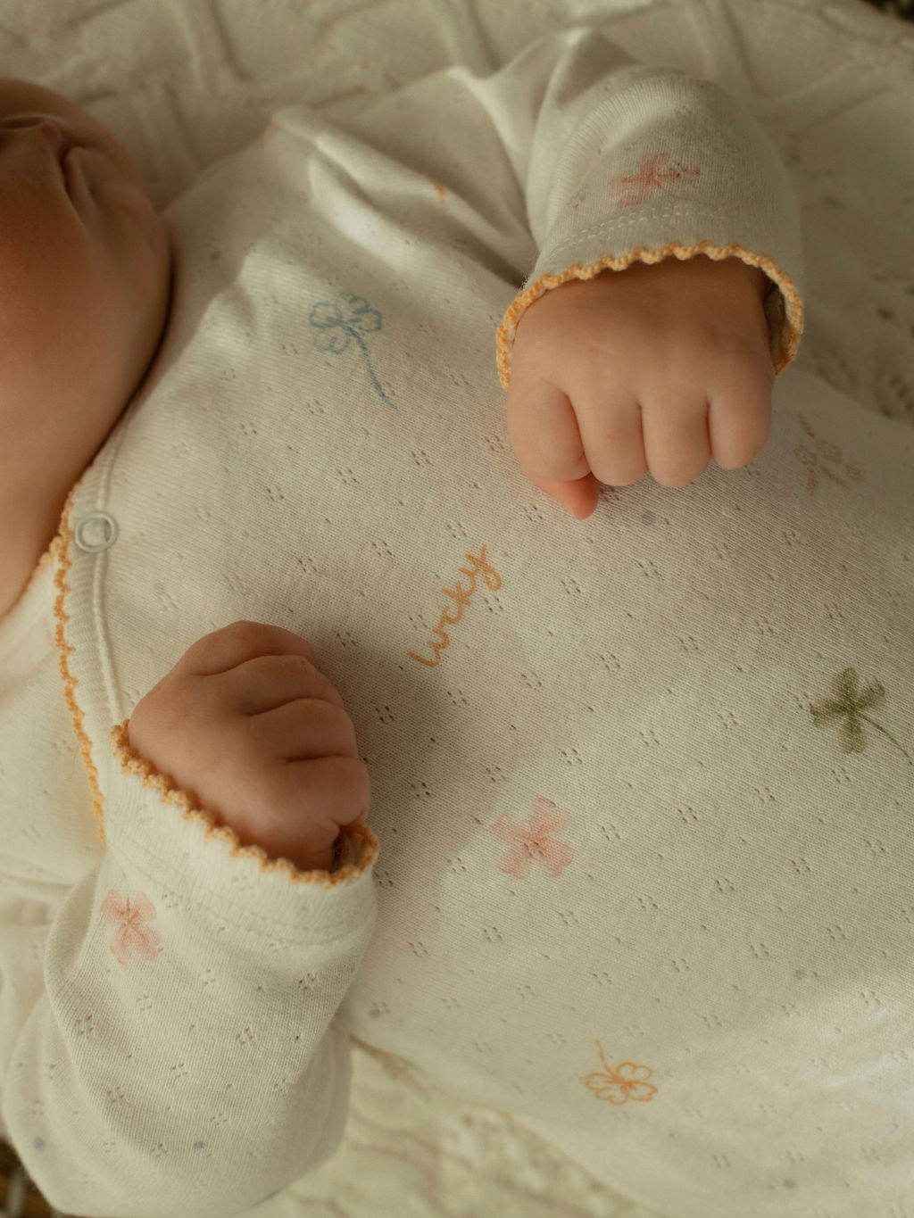 Lucky Clover Pointelle Sleepsuit