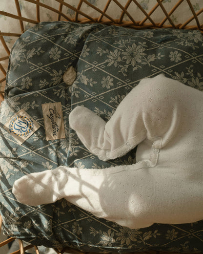 Welcome Baby Pointelle Sleepsuit & Hat Set