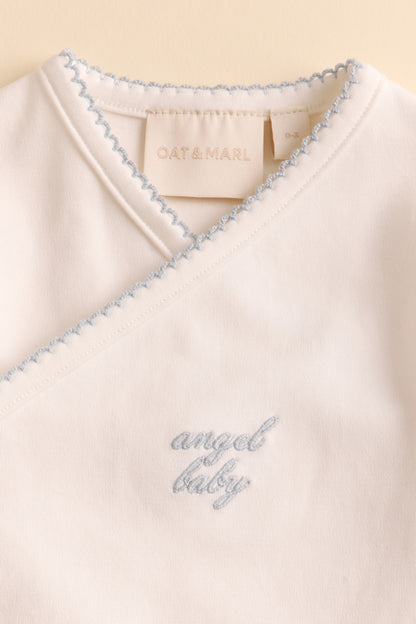 Angel Baby Scalloped Bodysuit Set
