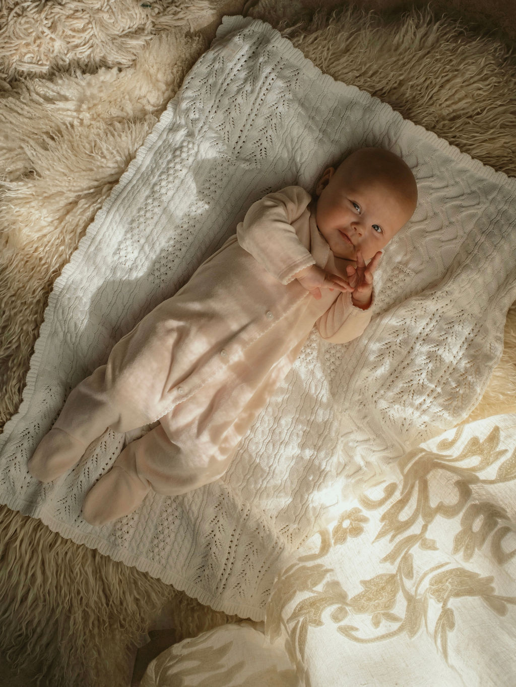 Patchwork Cotton Knitted Blanket