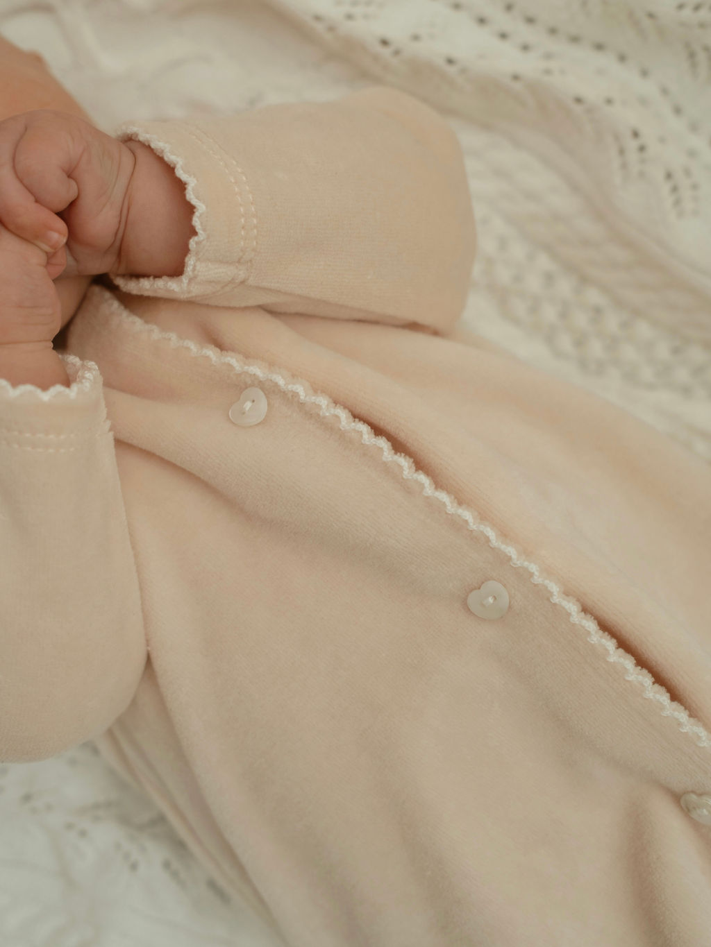 Snuggle Towelling Sleepsuit in Soft Pink