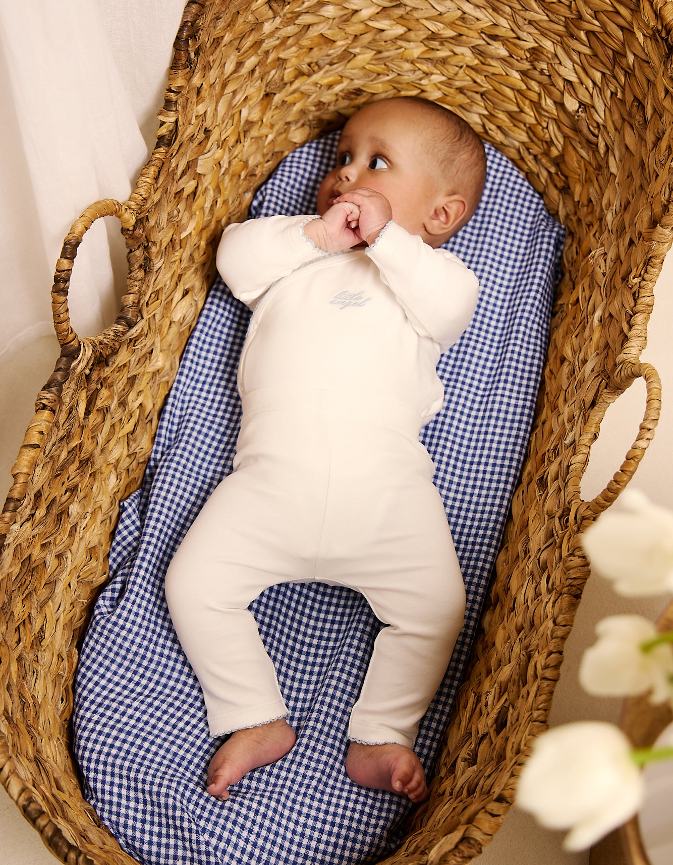 Little Angel Scalloped Bodysuit Set