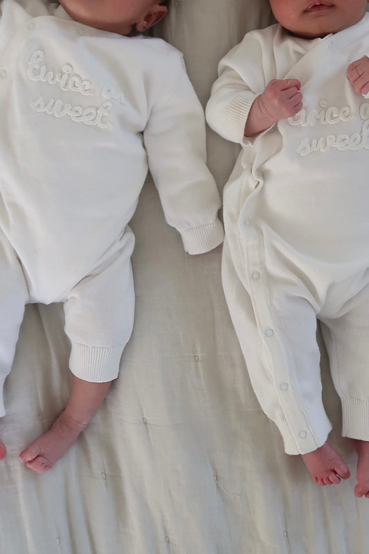 Twice as Sweet Knitted Applique All in One