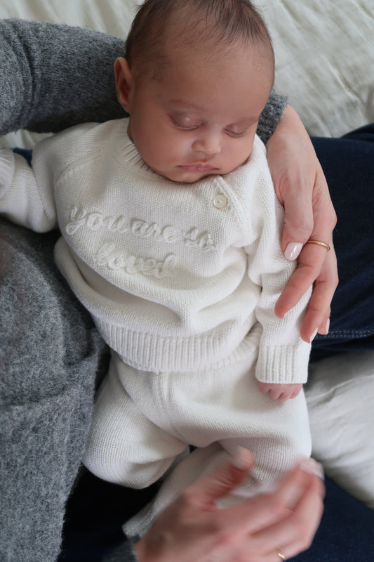 You Are So Loved Applique Jumper Set