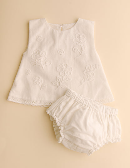 Dreamcatcher Floral Linen Blend Tunic Set
