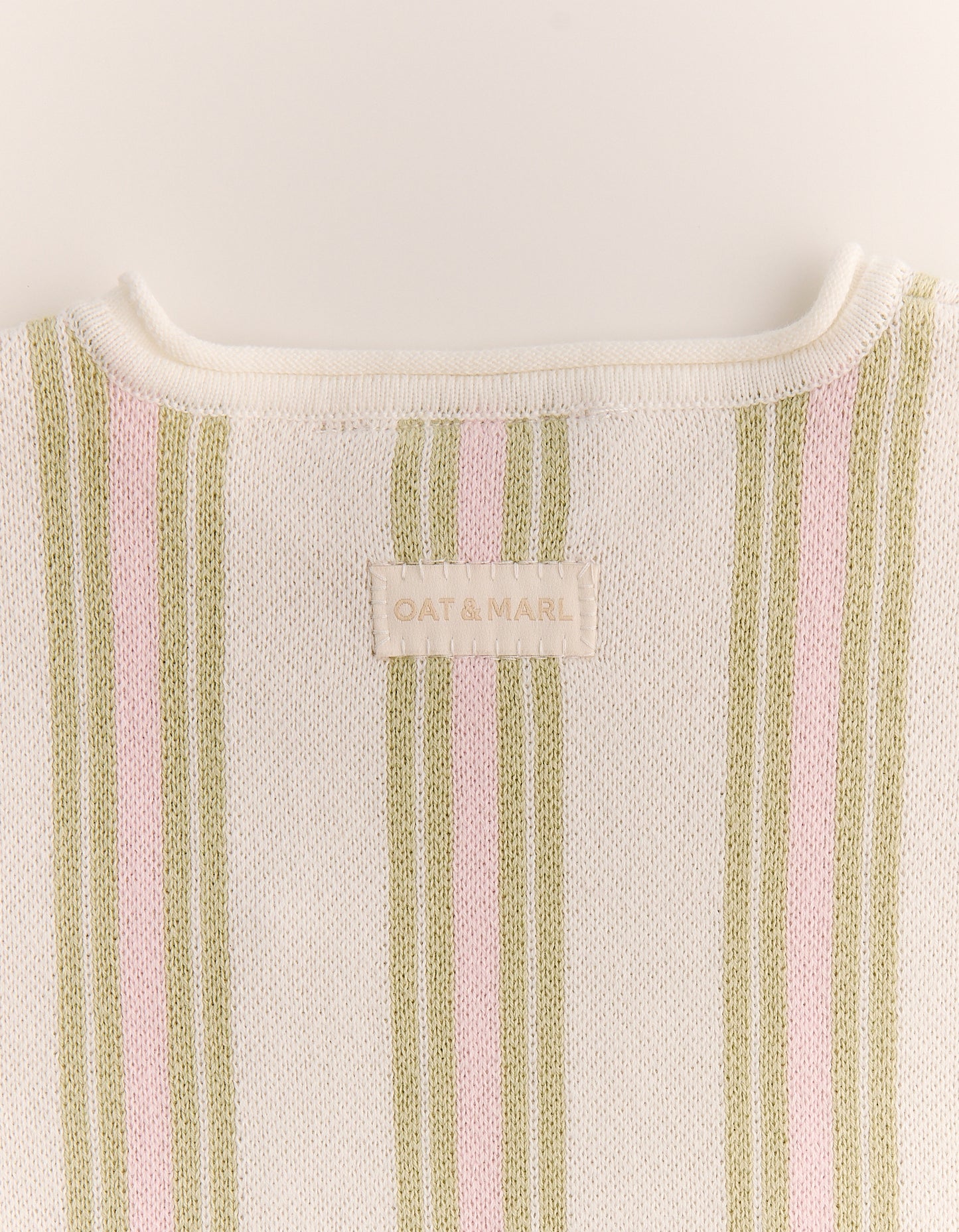 Roam Cotton Stripe Romper in Pink