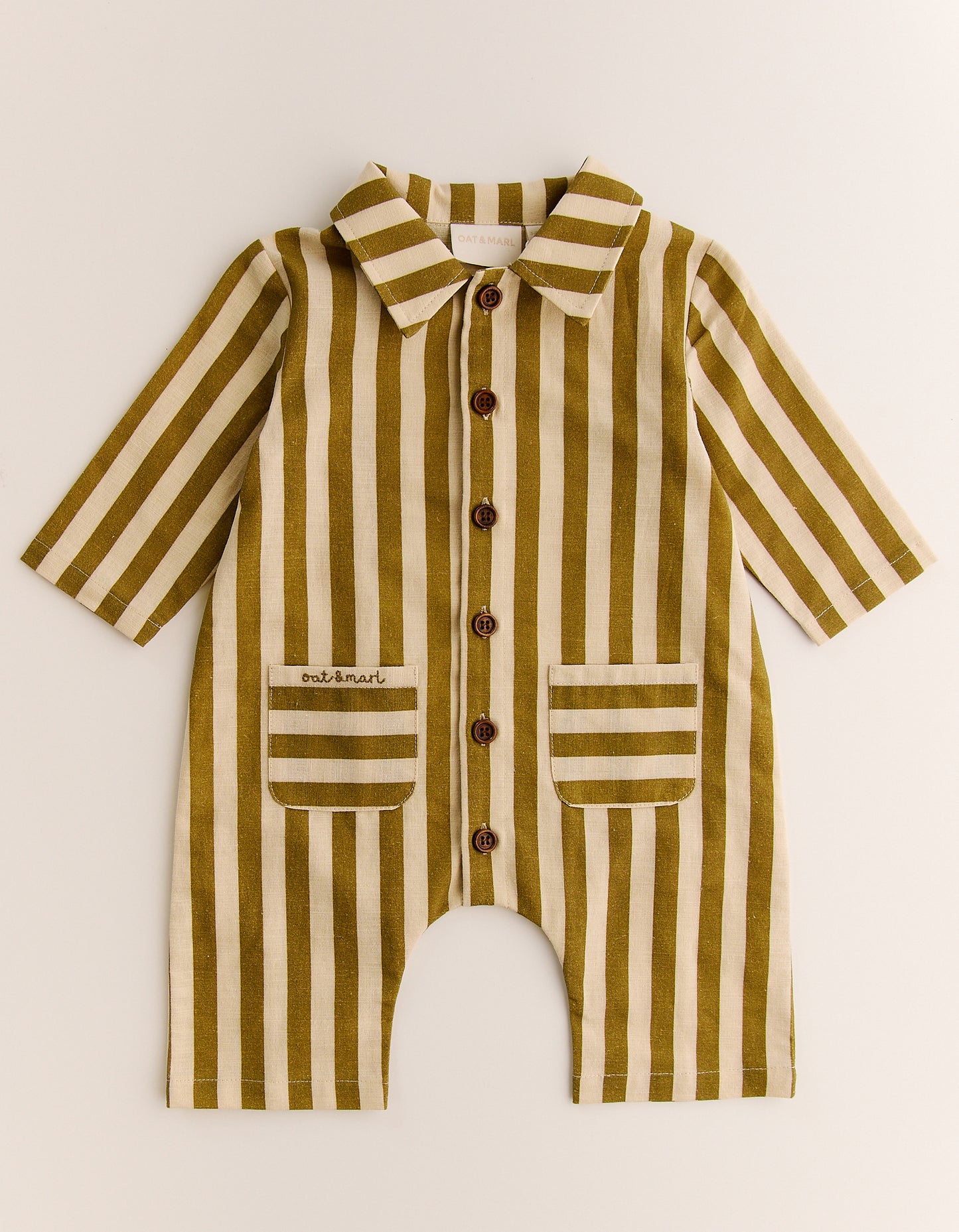 Wayfarer Striped Linen Boilersuit