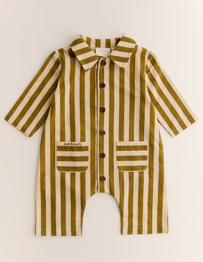 Wayfarer Striped Linen Boilersuit