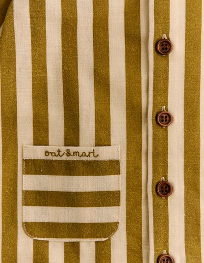 Wayfarer Striped Linen Boilersuit