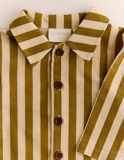 Wayfarer Striped Linen Boilersuit