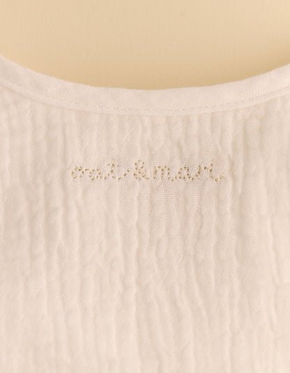 Little Bay Muslin Embroidered Romper