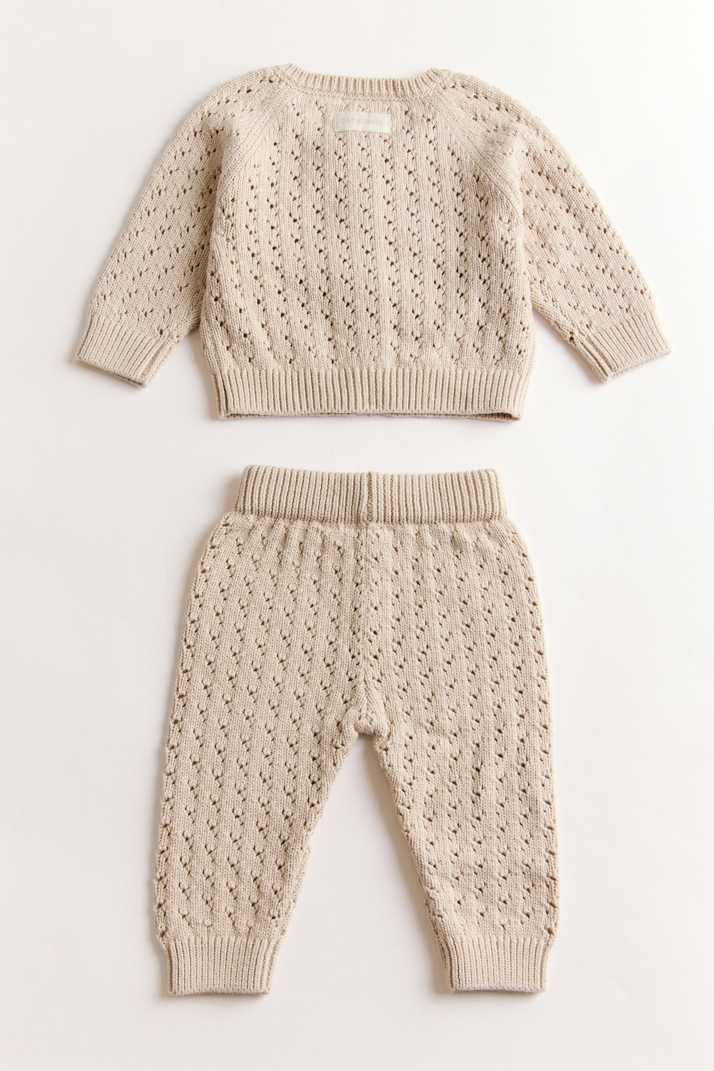 Pointelle Cardigan Set