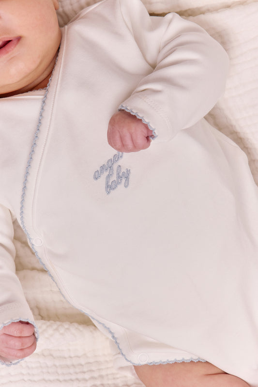 Angel Baby Scalloped Bodysuit Set