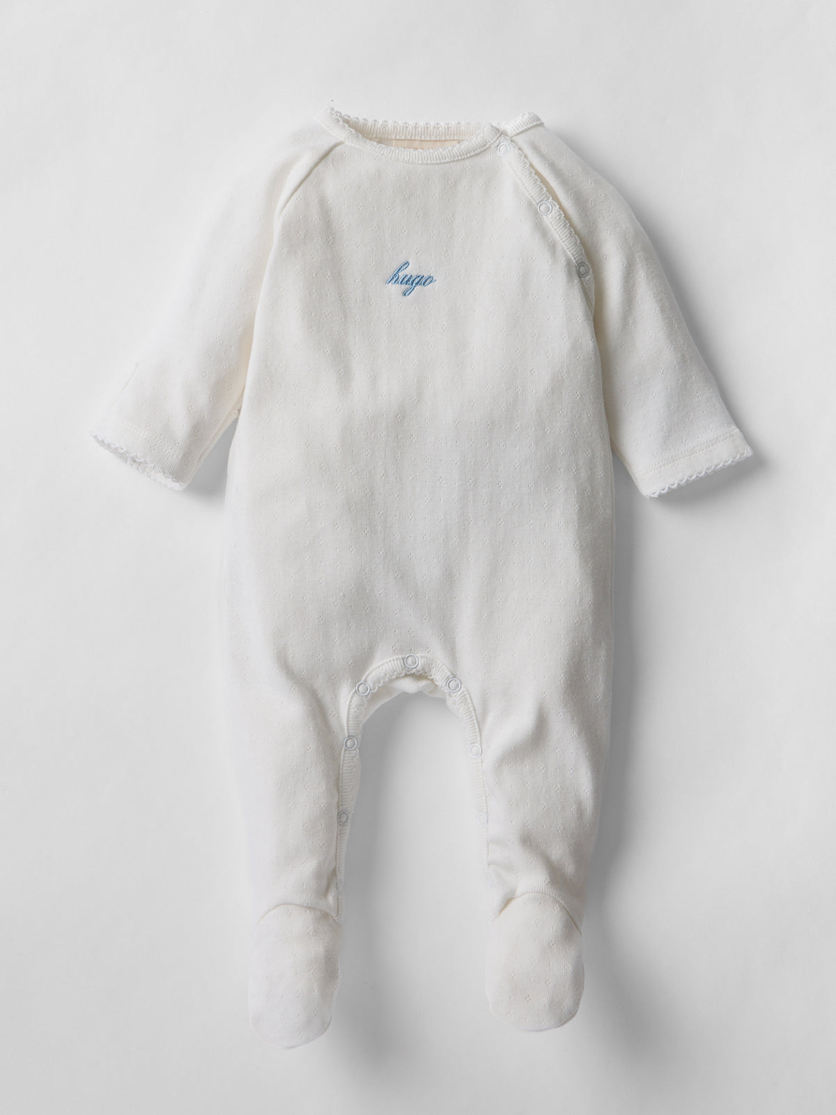 Pointelle Personalised Sleepsuit