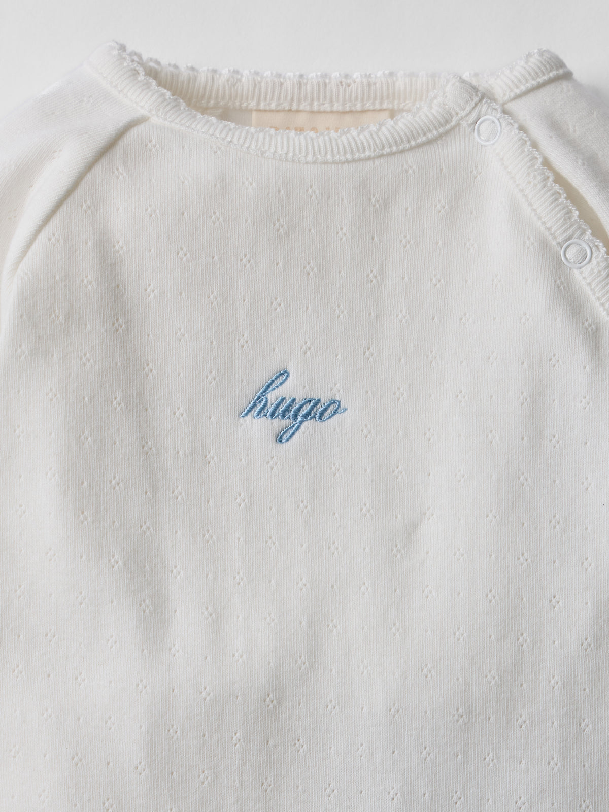 Pointelle Personalised Sleepsuit