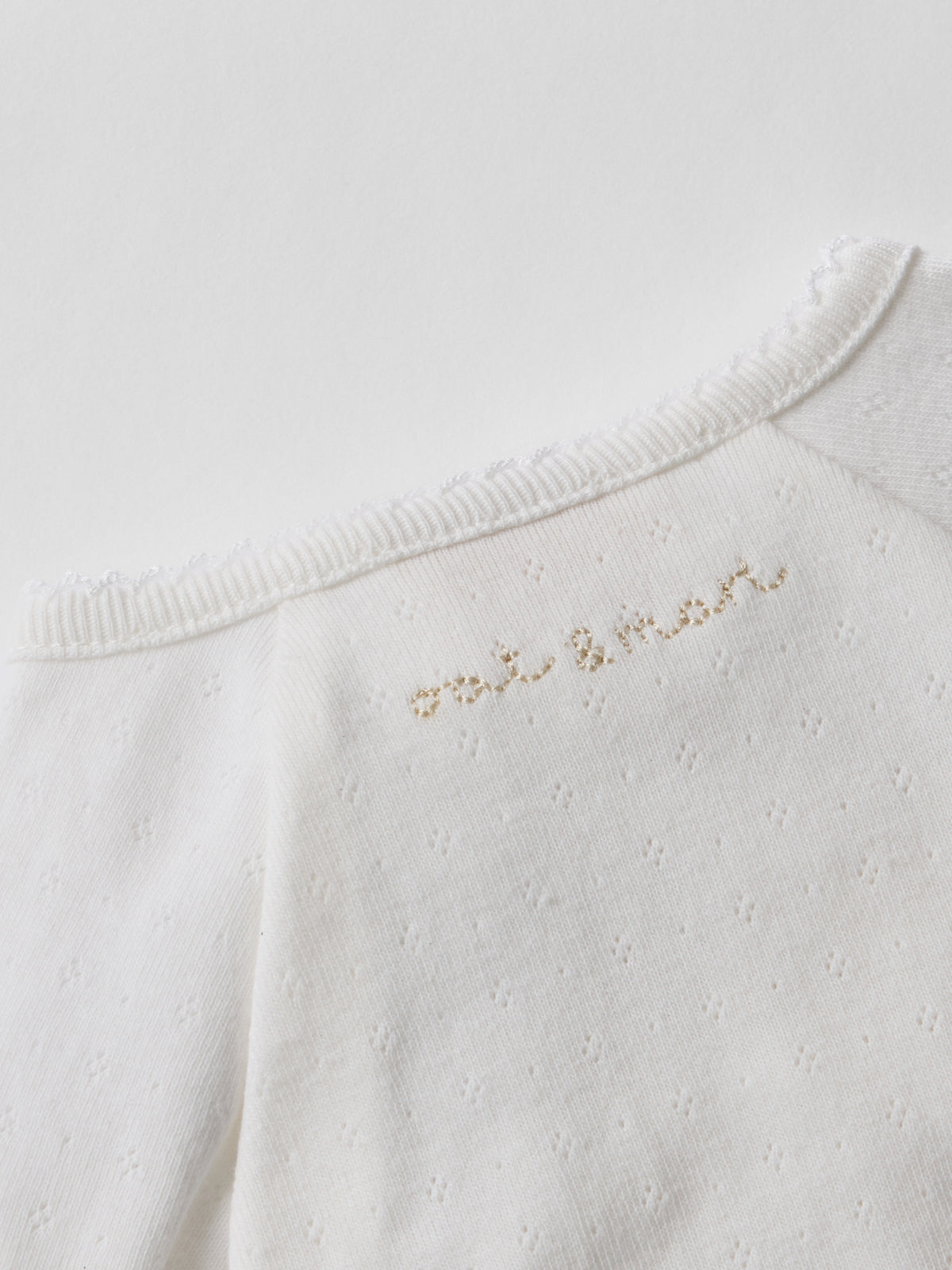 Pointelle Personalised Sleepsuit