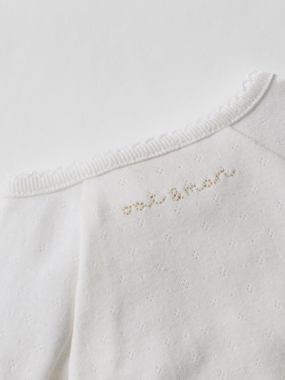 Pointelle Personalised Sleepsuit