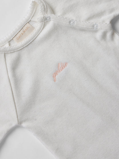 Pointelle Personalised Sleepsuit