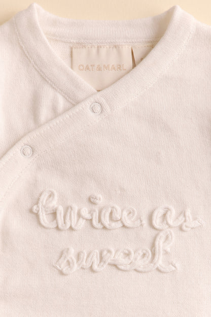 Twice as Sweet Knitted Applique All in One