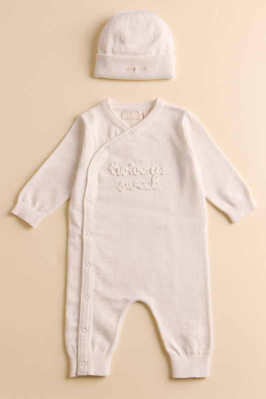 Twice as Sweet Knitted Applique All in One