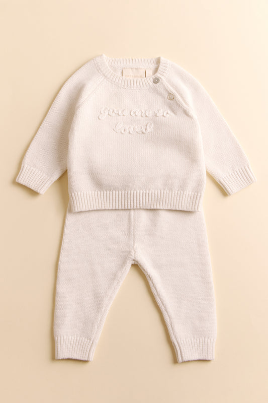 You Are So Loved Applique Jumper Set