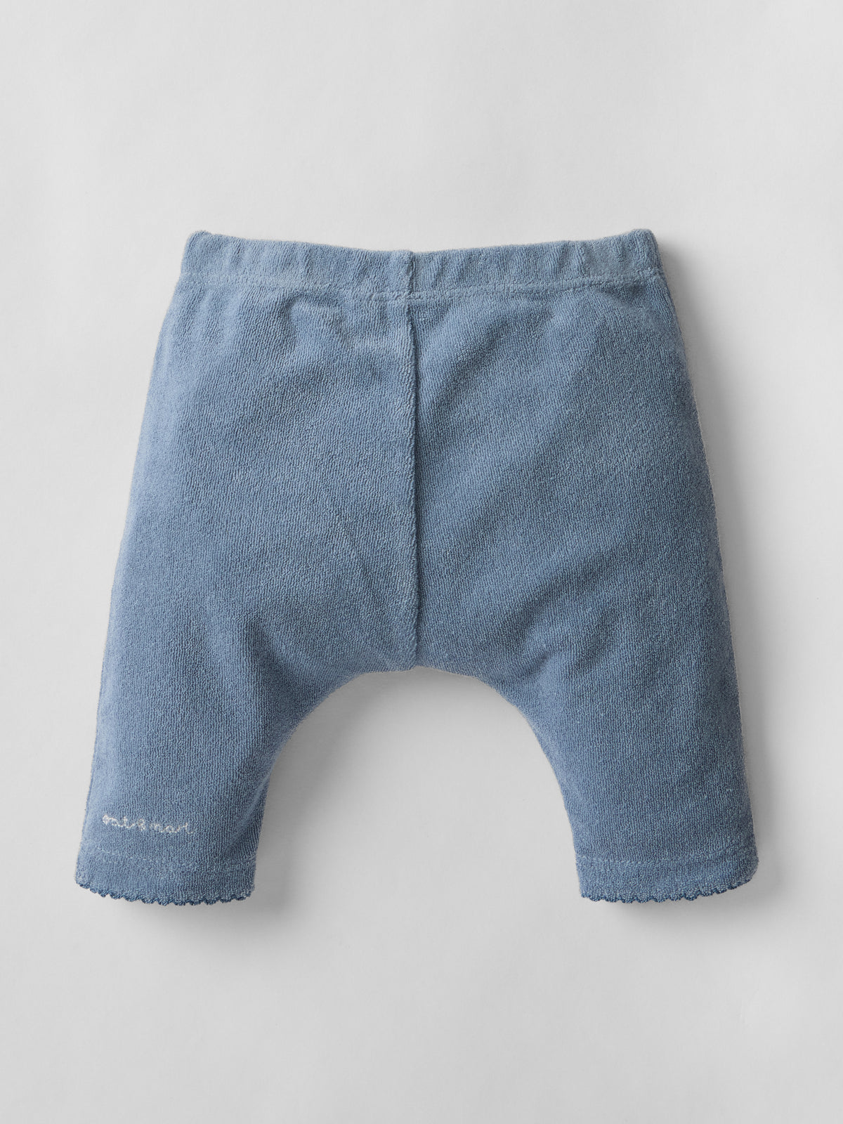 Soft Scalloped Towelling Set in Vintage Blue