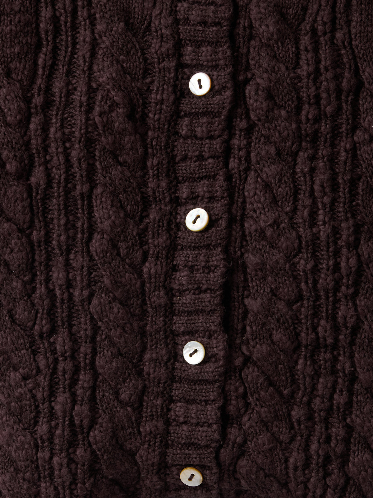 Cotton Cable Knit All in One in Chocolate