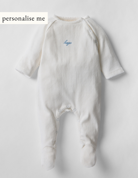 Pointelle Personalised Sleepsuit
