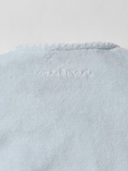 Snuggle Towelling Sleepsuit in Soft Blue