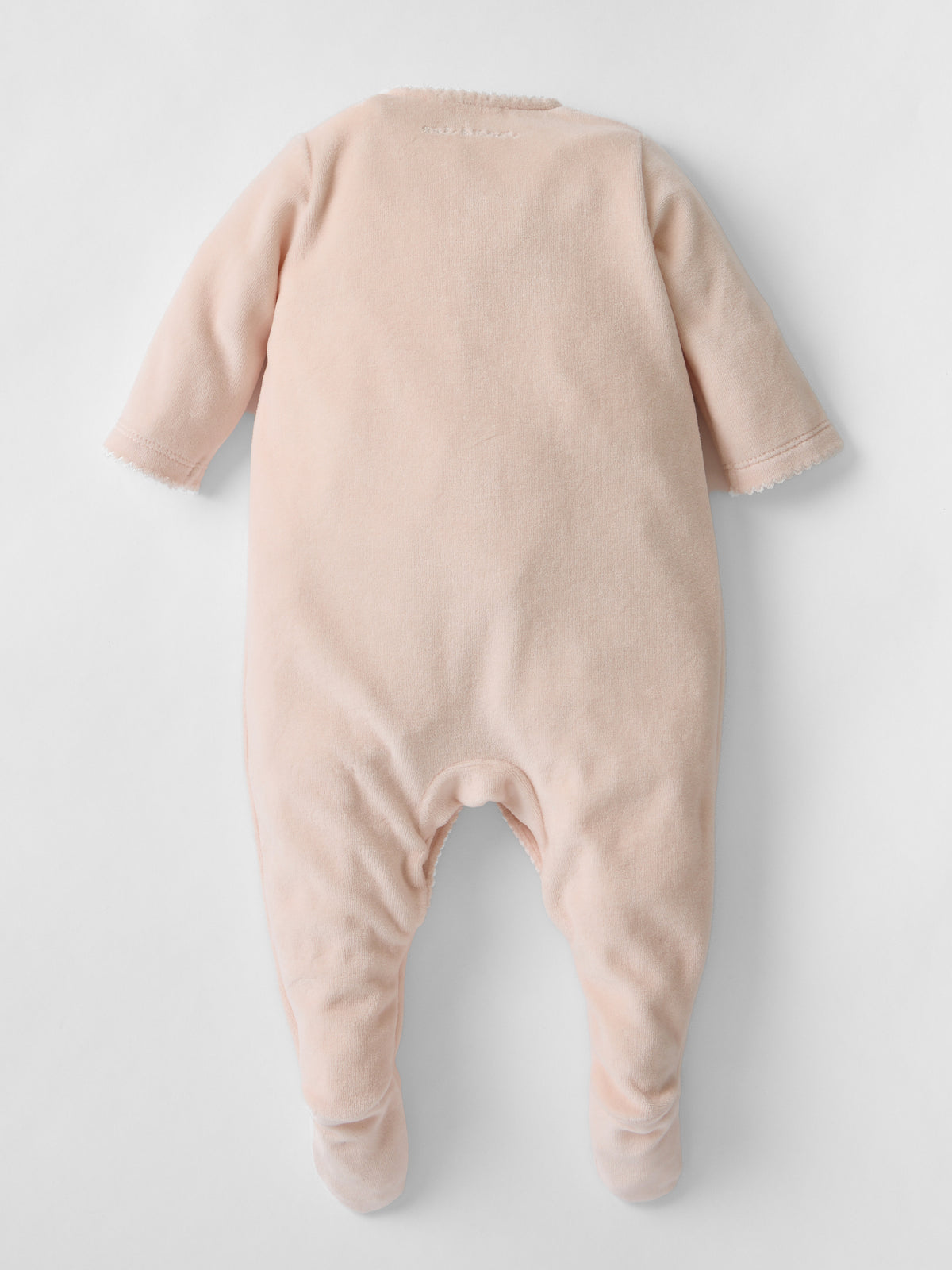 Snuggle Towelling Sleepsuit in Soft Pink