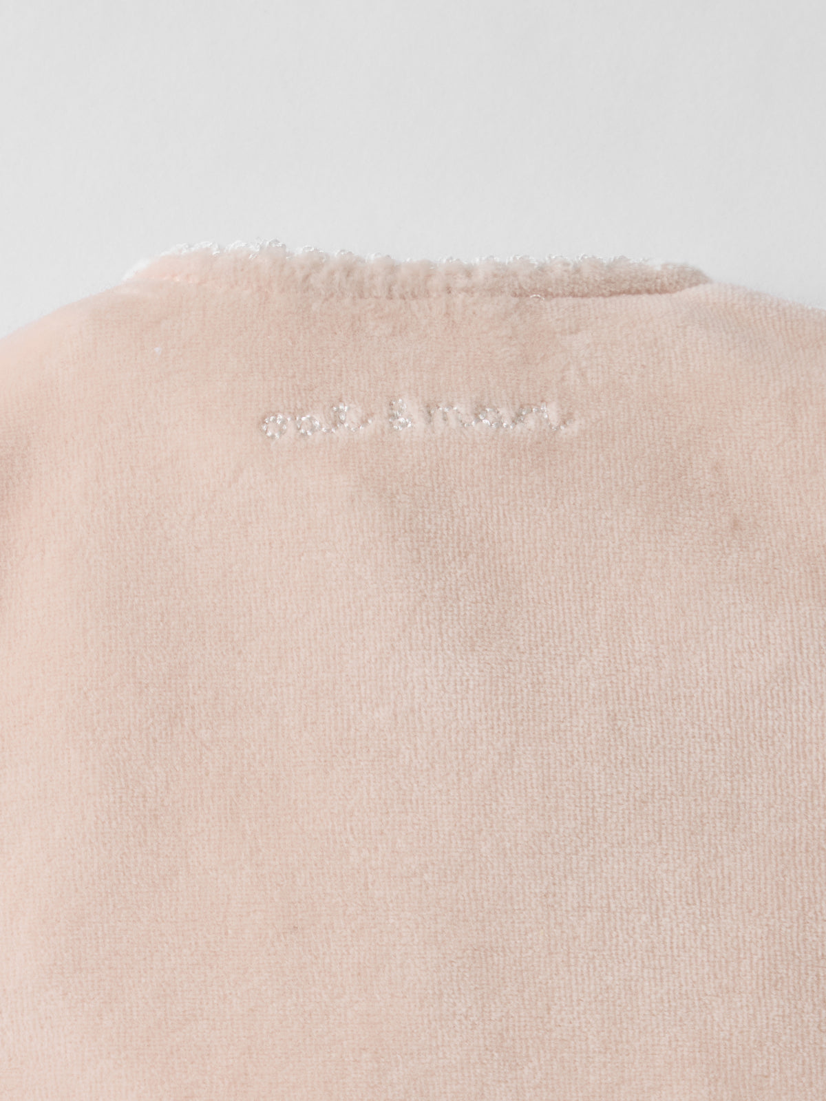 Snuggle Towelling Sleepsuit in Soft Pink