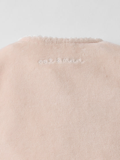 Snuggle Towelling Sleepsuit in Soft Pink