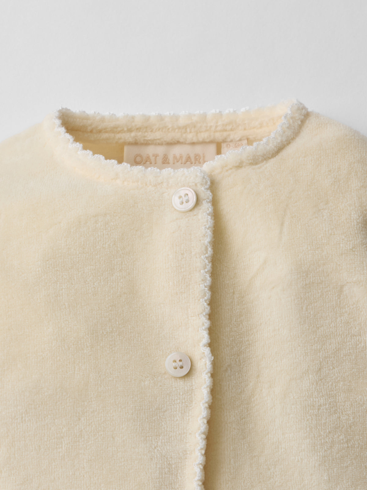 Snuggle Towelling Sleepsuit in Lemon