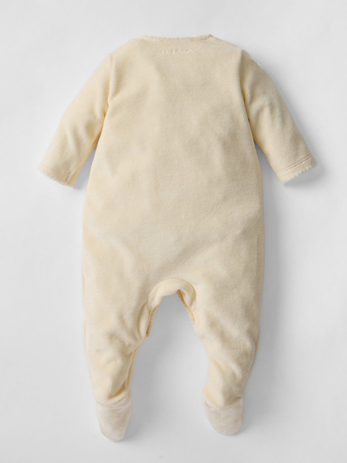 Snuggle Towelling Sleepsuit in Lemon