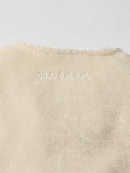 Snuggle Towelling Sleepsuit in Lemon