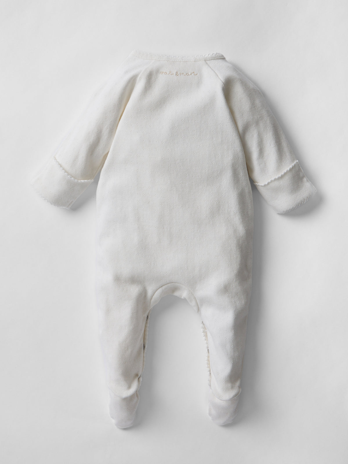 Welcome Baby Pointelle Sleepsuit & Hat Set