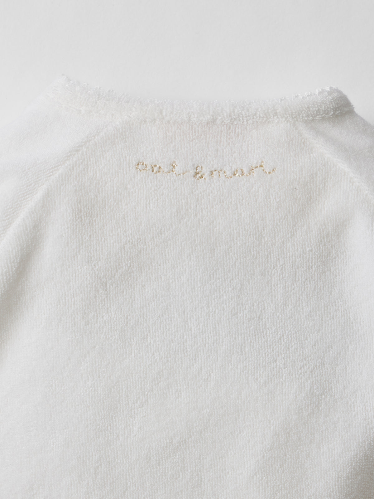 Soft Scalloped Towelling Set in Pure White